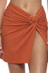 Luli Fama Bamboo Sands Ring Twist Front Skirt